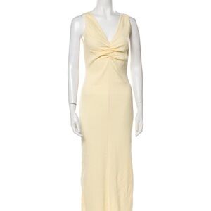 MM6 Maison Margiela V neck dress